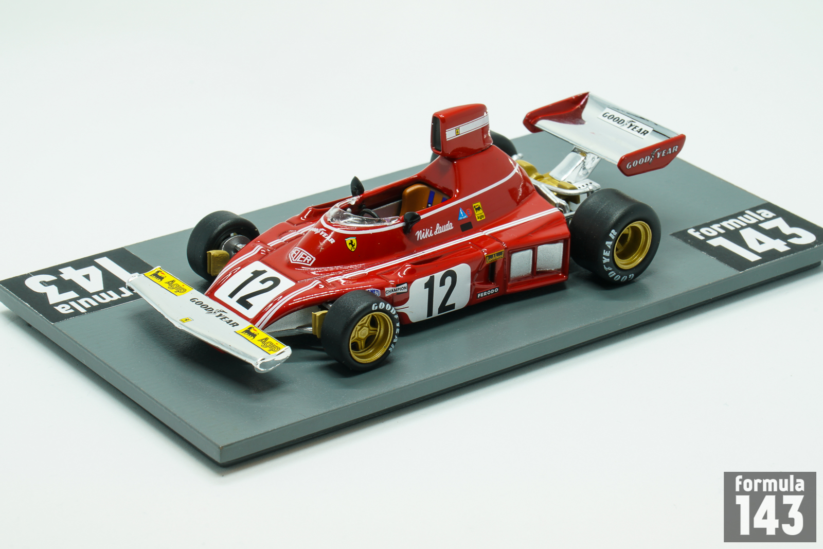 ixo 1:43 F1 Cars Ferrari 312 B3 Clay Regazzoni 1975 Brazilian Grand Prix 