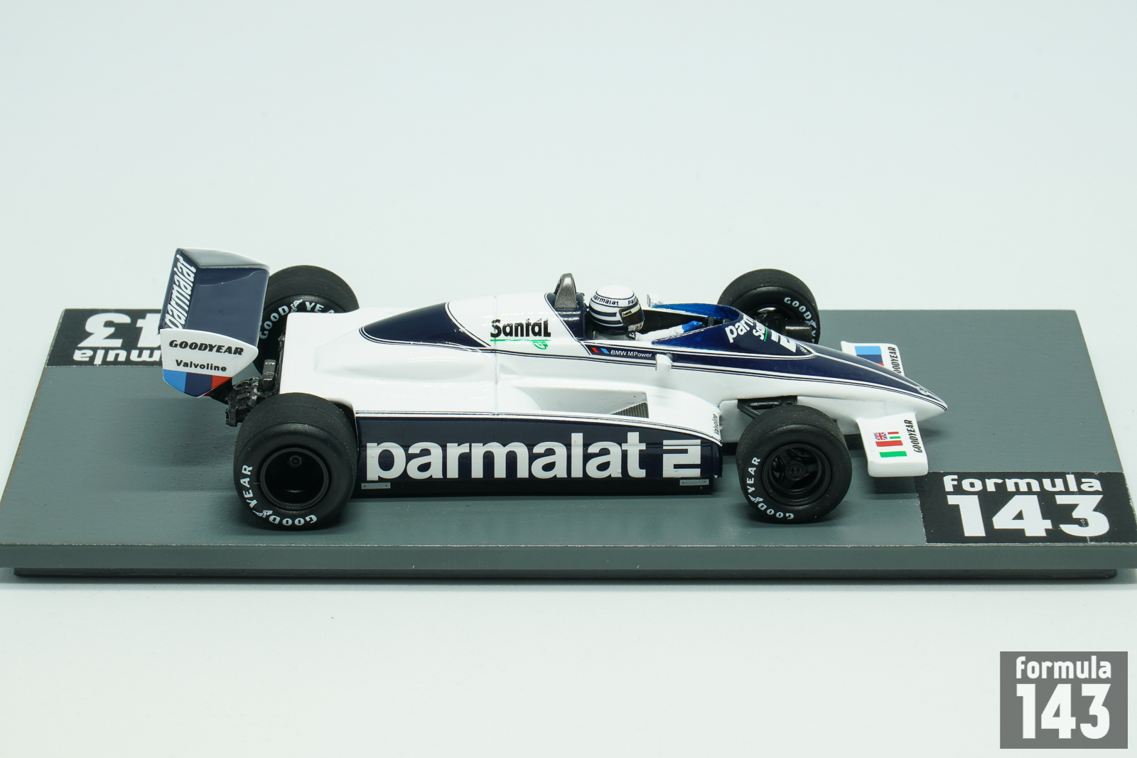 Brabham BT50 BMW Turbo F1 Parmalat GP Schweiz 1982 Riccardo Patrese Spark 1:43 